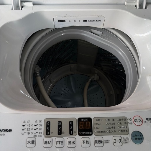 2021年製 Hisense 4.5kg