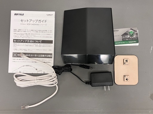 値下げしました！　WiFiルーター　バッファロー　WSR-5400AX6S/DBM