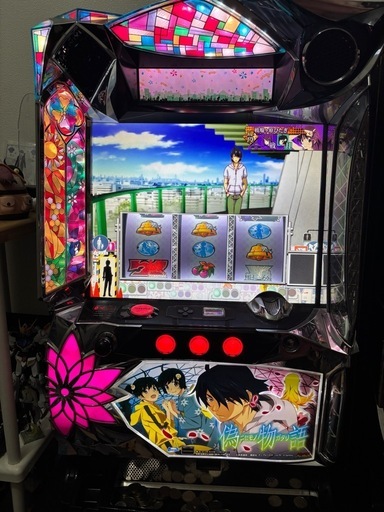 【家庭用スロット実機】偽物語＆偽物語セカンドシーズン 2台セット 鍵付き 動作確認済み