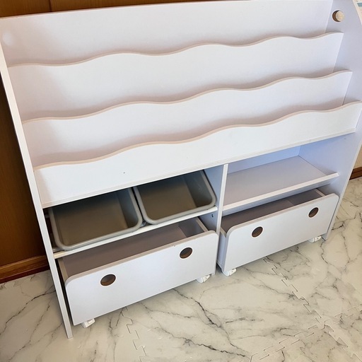 LOWYA おもちゃ収納ボックス　ホワイトカラー