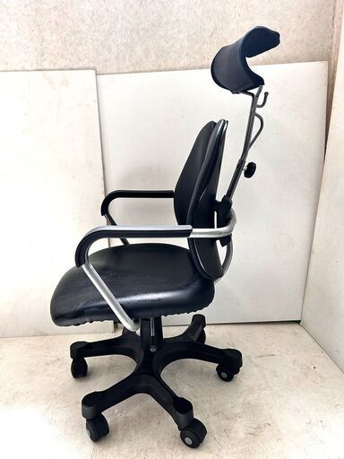 【自社配送は札幌市内限定】NITORI/ニトリ 腰の負担を軽減するオフィスチェア DUOREST ブラック系 中古品 倉庫保管品