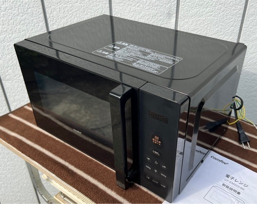 美品■2025年製 電子レンジ COMFEE' CF-EM203-BK■コンフィー 単機能レンジ 50/60Hz対応(ヘルツフリー)■