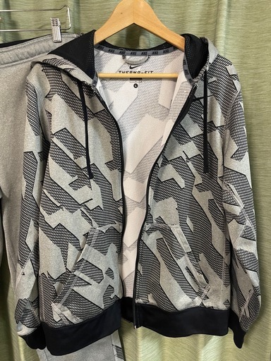 NIKE THERMA-FIT ナイキ セットアップ パーカー パンツ L グレー スウェット トレーニングウェア