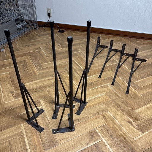 アイアンテーブル脚 8本セット DIY用鉄脚 (89) 上野幌のテーブル