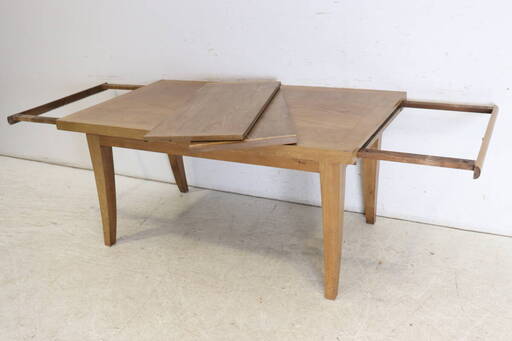 フランス製 ヴィンテージ オーク材 伸長式ダイニングテーブル ドロー