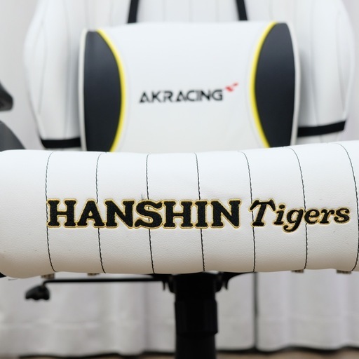 KG-2【新入荷　リサイクル品】AKRACING 阪神タイガース　ゲーミングチェア　白×黒