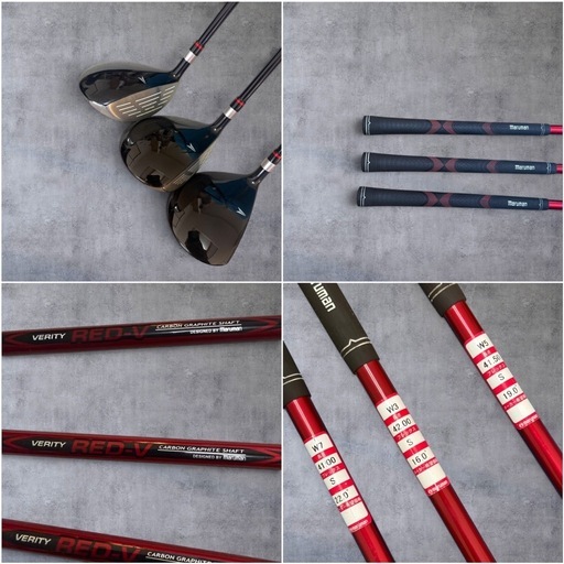【3本SET】maruman VERITY RED-V 3W 5W 7W 右利き