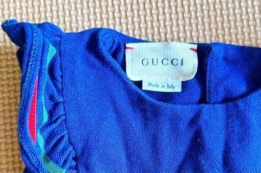 最高級】GUCCI (グッチ) ベビー シェリーライン フリルワンピース