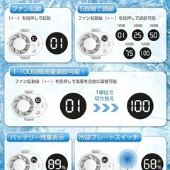 新品未使用❣️ 冷却プレート ベルトファン ハンディファン 腰掛け扇風機の画像