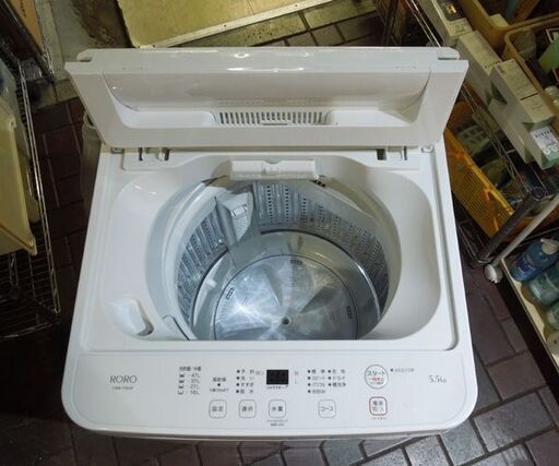 RORO ヤマダセレクト 5.5kg洗濯機 YWM-T55LW 2024年製 洗濯機 札幌市東区 新道東店