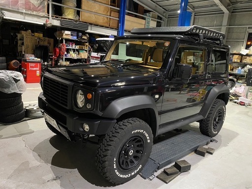 ジムニー　jb64  jb74 ショウワガレージ　ルーフラック Aーx ショウワガレージ ルーフラック フット付 Mサイズスーパーワイド 