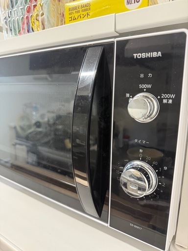 美品】東芝電子レンジ（家庭用） ER-WM17 (W) 2022年式 (ゆづ) 黄金の 