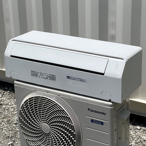 高年式 ! !◇パナソニック 6畳用 2025年製 ナノイーX 天井シャワー気流 エオリア100V CS-224DFL洗浄済み ! 保