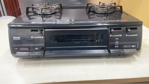 リンナイ 都市ガス 2口ガスコンロ RT63JHS-R - メルカリ ★中古格安　リンナイ 都市ガステーブル　RT63JHS-R ガスコンロ　