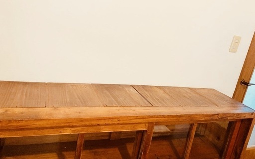 ヴィンテージ家具　アンティーク家具　古い家具　食器棚　ガラス扉付きキャビネット　古道具