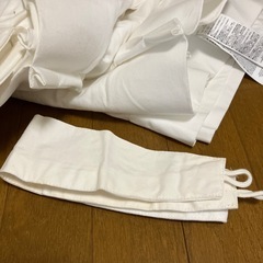 無印良品カーテン白105×105 2枚の画像