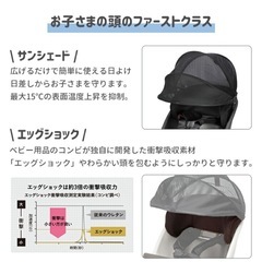 新品 パナソニック 電動自転車 後ろチャイルドシート NCD522S チャコールグレーxダークグレーの画像