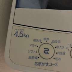 Haier 4.5kg 全自動洗濯機 JW-C45FK 【⚠️7/19以降お渡し】の画像