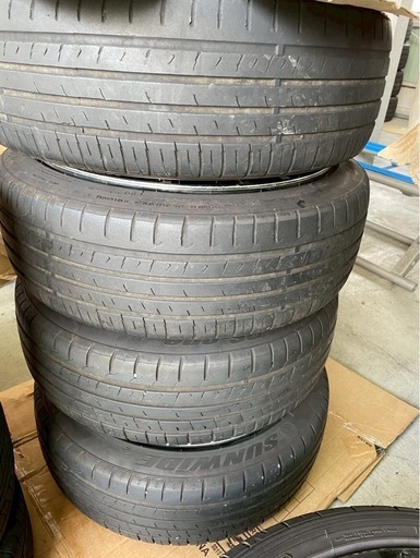 中古タイヤ・ホイール」BROCKEN DS510 ・17インチ・(195\45ZR17 