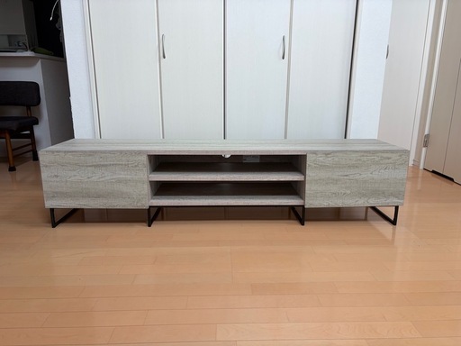LOWYA テレビボード180cm グレーオーク (まろにー) 札幌の収納家具 