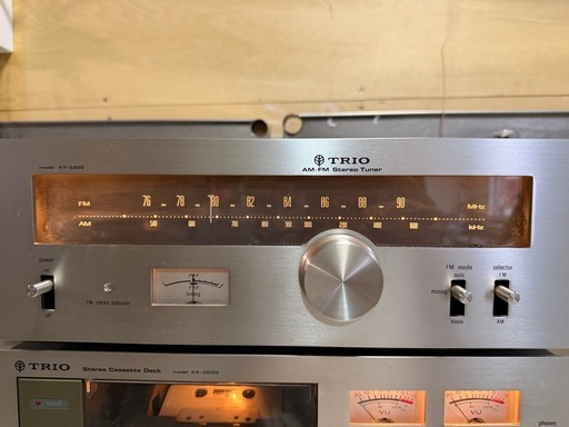 お話中　Trio トリオ オーディオ 3点 動作確認済 訳あり アンプ KA-3300 / カセット KX-3000 / チューナー  2026年最新】Yahoo!オークション -ka-3300の中古品・新品・未使用品一覧