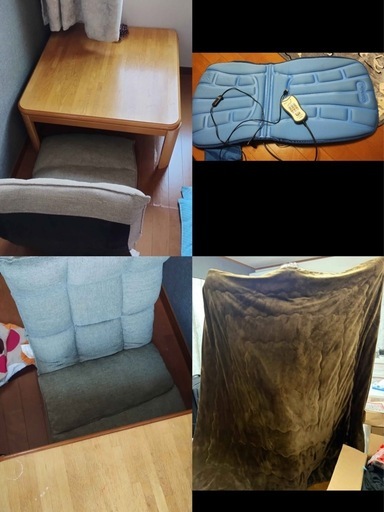 ぼん家具 一人用こたつ ハイタイプ 70×50 机 椅子 布団 セット こたつ こたつ、座椅子、布団