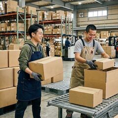 【残り2枠】有名アパレル倉庫の仕分け作業｜週払い可｜週2日～勤務可｜無料シャトルバス利用OKの画像