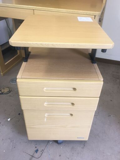 JM21419S)勉強机&ワゴン袖机セット コイズミファデニック 中古品【取り 