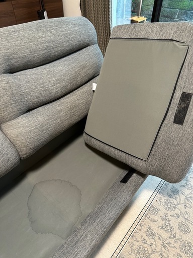 福岡市限定　ニトリ3人用布張りソファ(NポケットA12 S-HI DR-GY) 3人掛けソファ 布張りタイプ (NポケットA12 S-HI DR-MGY) | ニトリ 