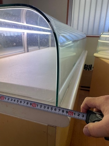 ガラスケース1台(商業用装飾品ケース) 業務用ガラスケース ショーケース 幅90cm/高さ53.9cm コレクション 