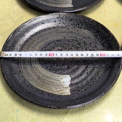 和食器 刷毛目 皿 4枚セット 陶器 直径約23cmの画像