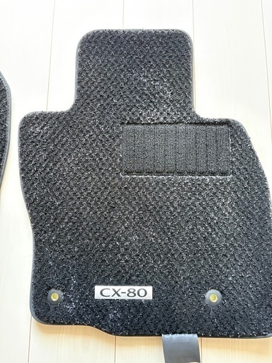 マツダ　cx80   純正マット　美品 マツダ 新型 CX-80 CX80 KL系 フロアマット ◇重厚Profound 日本製 