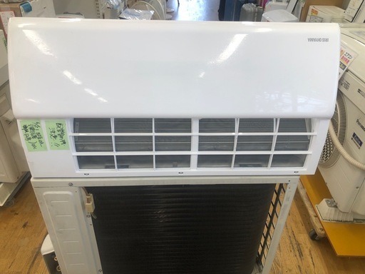 ジモティ特別価格? K157★アイリスオーヤマ製★2019年製冷暖房兼用エアコン6畳用100V★3カ月間保証付き★取付手配可能