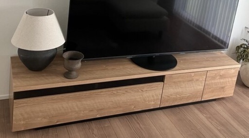 【引取限定】LOWYA テレビボード 180cm シャビーナチュラル ローボード 完成品