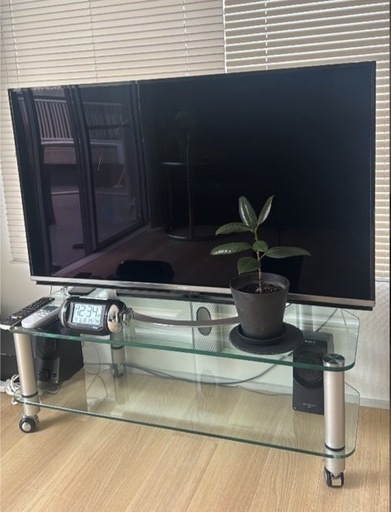 世田谷区経堂引き渡しガラスのTV台 (なび) 経堂の収納家具《テレビ台 
