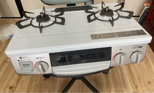 リンナイ　ガステーブル プロパン用 KG35NGRL　 2023年製　水無片面焼きグリル