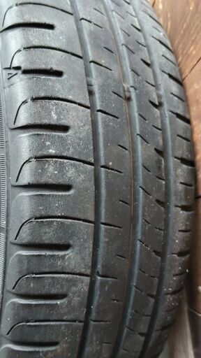 【値下げしました】【美品】15インチ タイヤ・アルミホイール4本セット 165/55R15 2024年製 N-WGN・N-BOX・タン