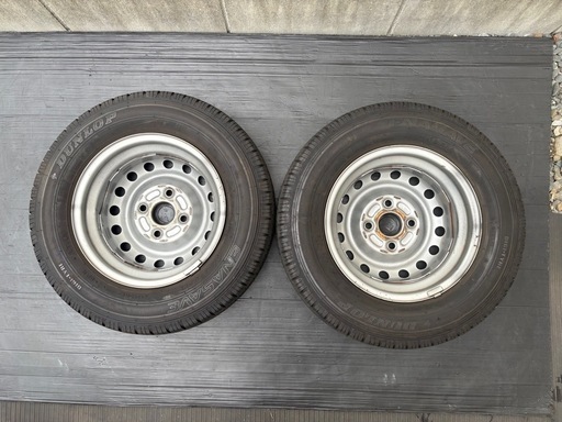 軽バン軽トラ ダイハツ DUNLOP 145R12 6PR 2本DEV