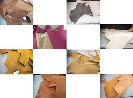 レザークラフト 素材 革 ハギレ まとめ売り(色々) キット 工具 