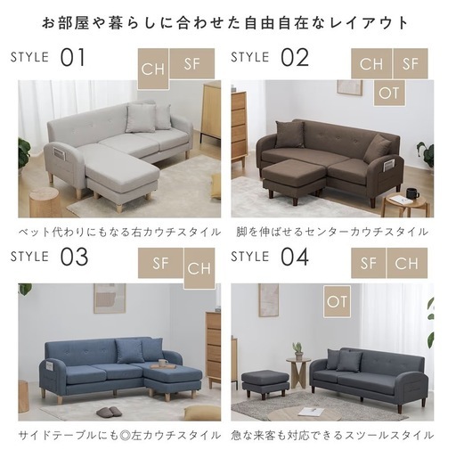 VENTOTA 北欧ソファー 3人掛け(確定しました?‍♂️)