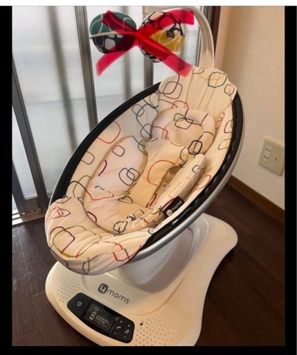 4moms バウンサー ホワイト・マルチカラー　ママルー4
