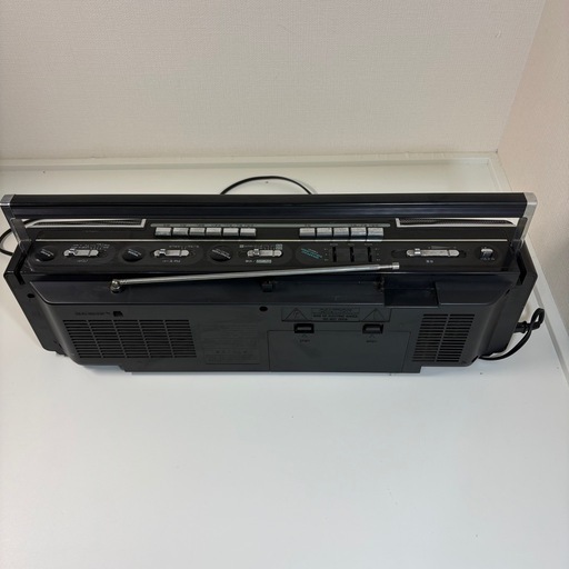 HITACHI 日立 TRK-W203 ダブルカセット ラジカセ 昭和レトロ (ID4
