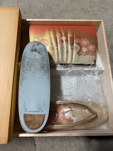 美品　和装用　成人式　結婚式　着物　浴衣　下駄・バッグセット　まとめ売バラ売可能