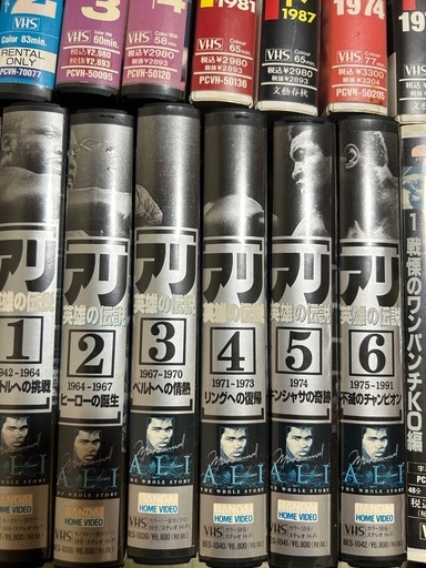 ボクシング VHS ビデオテープ まとめ売り 26本セット マイク・タイソン モハメド・アリ 他