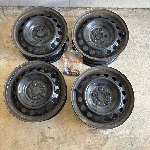 トヨタシエンタ170系純正スチールホイール　4本セット