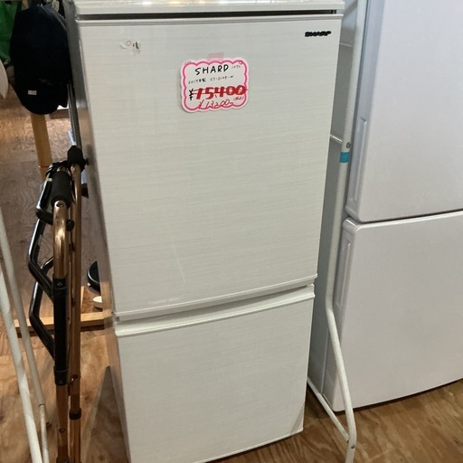 SALE?SHARPシャープ2019年製SJ-D14E-W定格内容積137Lホワイト冷凍 