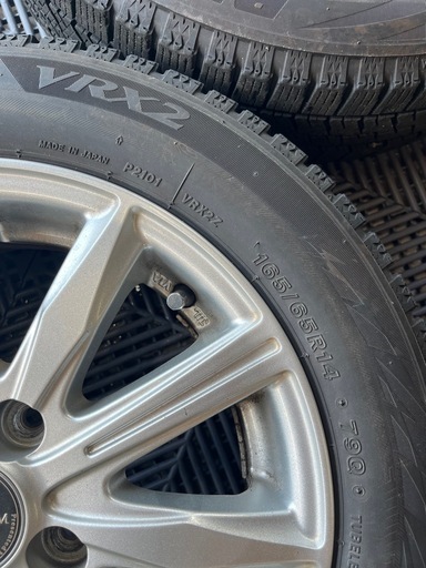 165/65R14 VRX2 バルミナ　ホイールセット　4本