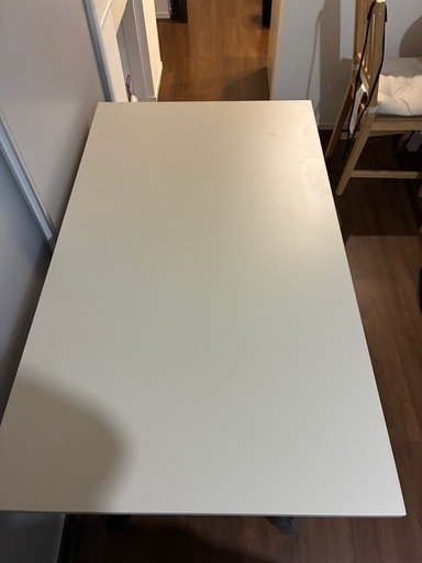 【値下げしました】美品　配送可　IKEA TROTTEN（トロッテン）デスク 120×70cm ホワイト/チャコール 美品