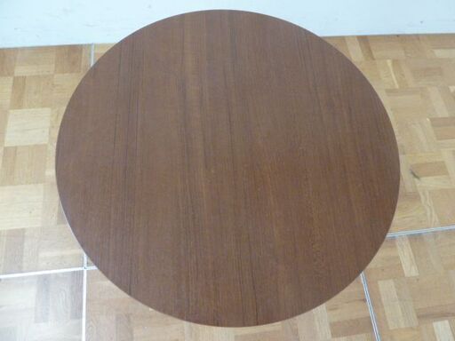 【中古】ハヤシ 業務用 カフェ テーブル 丸型 ブラウン色 φ500×H700mm 店舗 食堂 飲食店 レストラン 脚おしゃれ