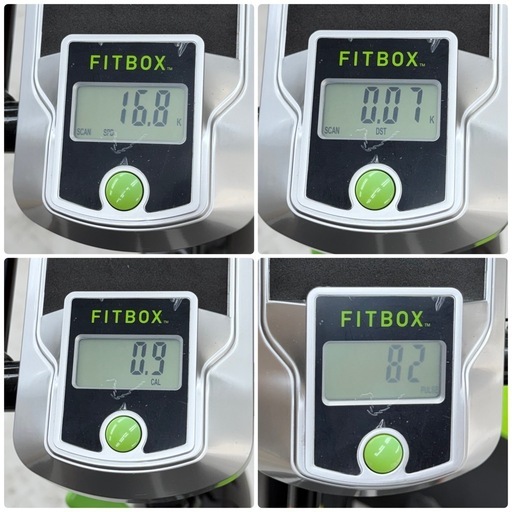 【超美品‼️】定価76,800円♪ FITBOX バイタルセンサー付き スピンバイク エアロバイク 専用マット付き トレーニング フィ